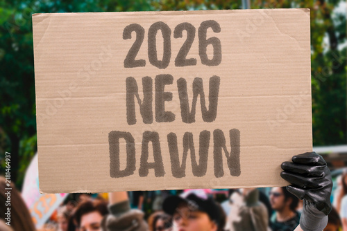 Konstfotografi "2026 new dawn" Year of awakening and global transformation