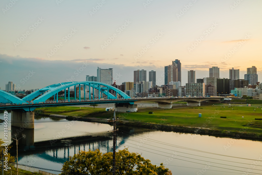 Fototapeta premium 【東京】大田区からみた東京の風景