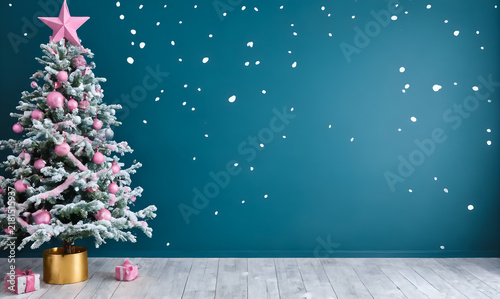 Christmas and New Year holidays background