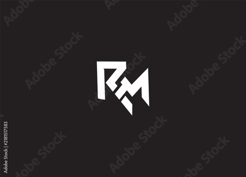 RM initial logo  design and creative logo 
