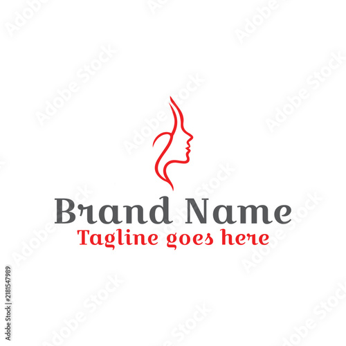 Fashion brand logo for woman. Fully vector file. CMYK color mode. Editable color. Easy to download.