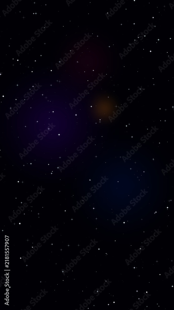 Obraz premium Deep space star field illustration with distant glowing stars and dark cosmic atmosphere