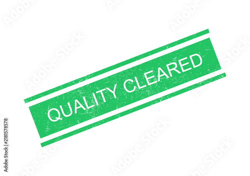 Quality cleared stamp on transparent background