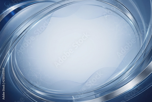 Futuristic blue abstract technology background with glowing light