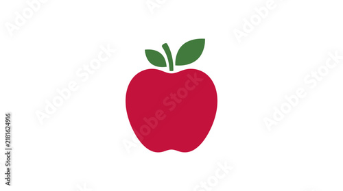 Red Apple Vector Illustration
