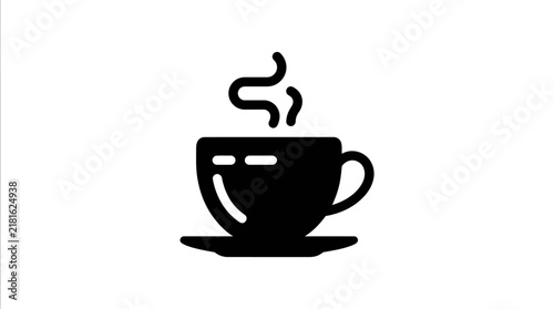 Steaming Coffee Cup Icon