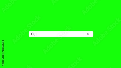Search bar ui elements collection on green screen background