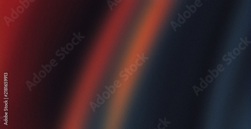 Abstract dark background with soft glowing red and orange light streaks and film grain texture