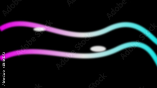 Photography Abstract luminous waves of magenta and cyan light gently undulate across a profo
