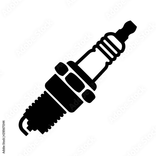 icon spark plug vector illustration