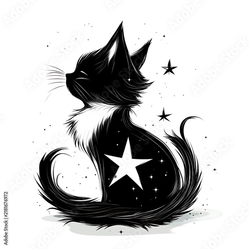 Cute Cat Character Illustration