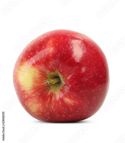 large, colorful apple