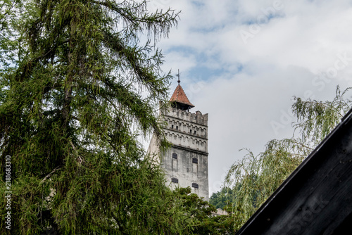 Canvastavla Bran castle  in the Rucar-Bran Pass Romania