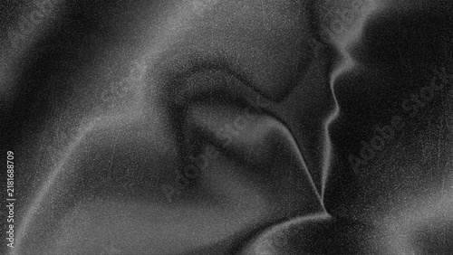 Dark Charcoal Black Smooth Satin Silk Fabric Fold Background