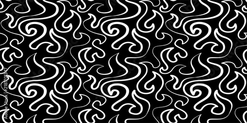 Fotografie Flame Seamless Pattern