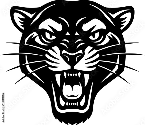 Foto Snarling Panther Mascot svg