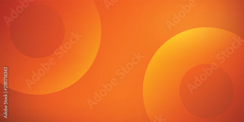 Abstract Orange Gradient Concentric Circle Background