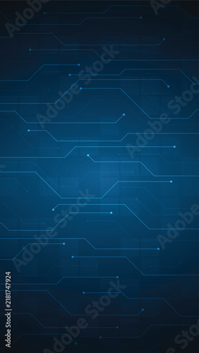 A simple electronic circuit in the concept of future technological innovation.