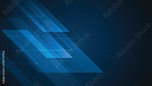 Futuristic technology concept on a dark blue background.