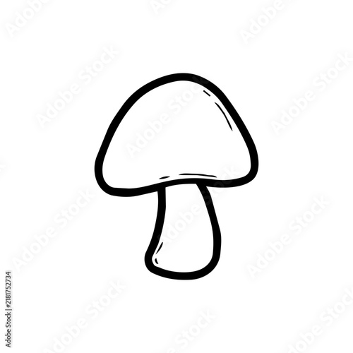 Mushroom Doodle Lineart