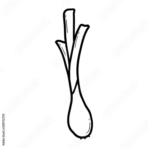Scallion Doodle Lineart