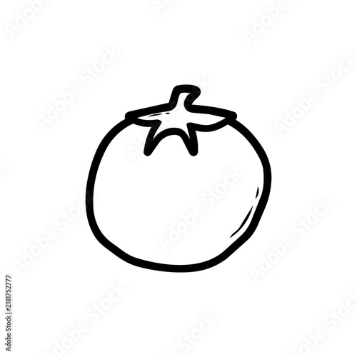 Tomato Doodle Lineart