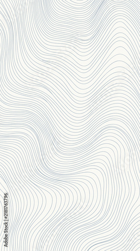 Minimalist abstract background featuring flowing thin blue lines creating a smooth organic wave pattern on a clean white surface for modern graphic design and professional web projects