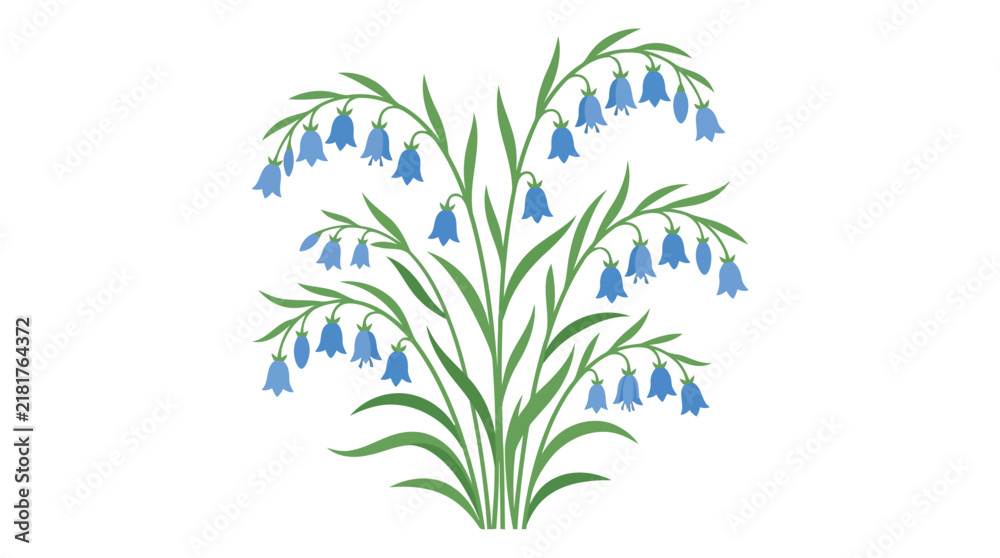 Obraz premium Bluebell flowers in a natural cluster