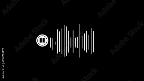 Colorful Audio Waveform Sound Wave Icon Collection