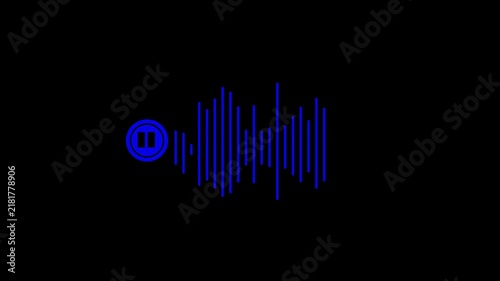 Colorful Audio Waveform Sound Wave Icon Collection
