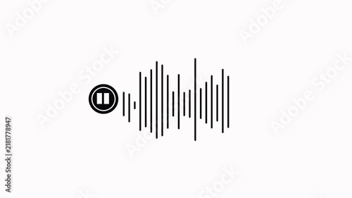 Colorful Audio Waveform Sound Wave Icon Collection