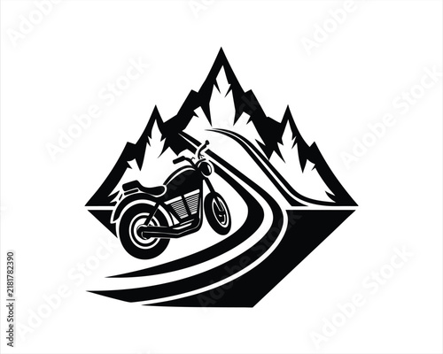 Military motorcycle rider,  climbing a mountain road, motorcycle climbing a winding forested mountain road, motorcycle rider with goggles, Heavy military combat motorcycle, Bearded police motorcycle 