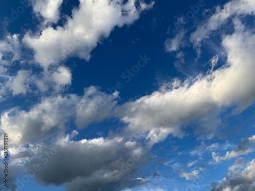 blue sky with clouds