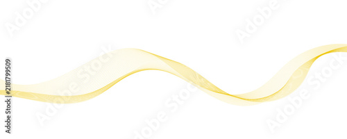 Gold yellow abstract wave lines background