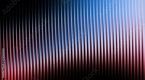 Abstract vertical lines background with blue and red gradient light effect