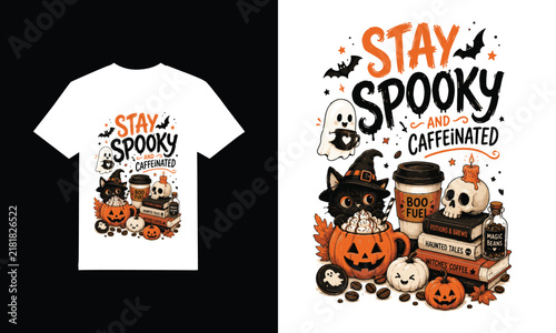 Happy Halloween Typography T-shirt