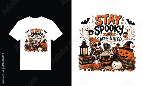 Happy Halloween Typography T-shirt