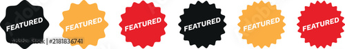Featured Badge Collection with Colorful Starburst Labels