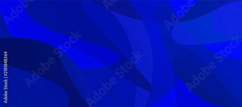 Abstract Blue Overlapping Shapes Illustration Background. Business Presentation Template Design