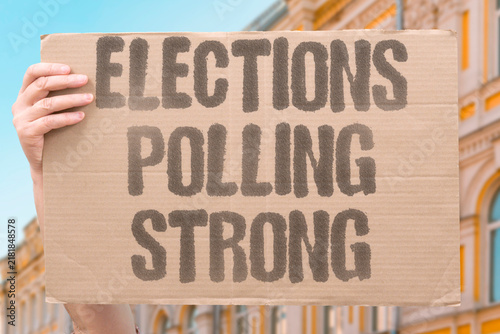 Obraz na plátně "Elections polling strong" Survey data shows this political faction performing well in anticipated upcoming electoral contests