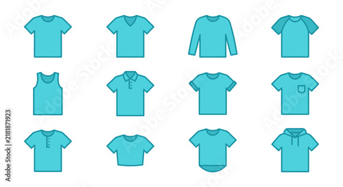 Corporate Collection of 12 Stylish Blue Short Sleeve and Long Sleeve T Shirts Tank Tops Polo Shirts and Hoodies for Men s Fashion