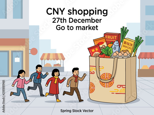 Festive Shopping Rush For Lunar New Year Preparations And Market Haul