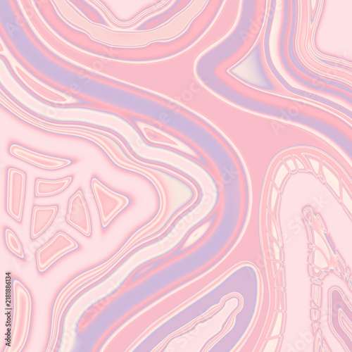 Pink pastel liquid marble waves abstract background texture