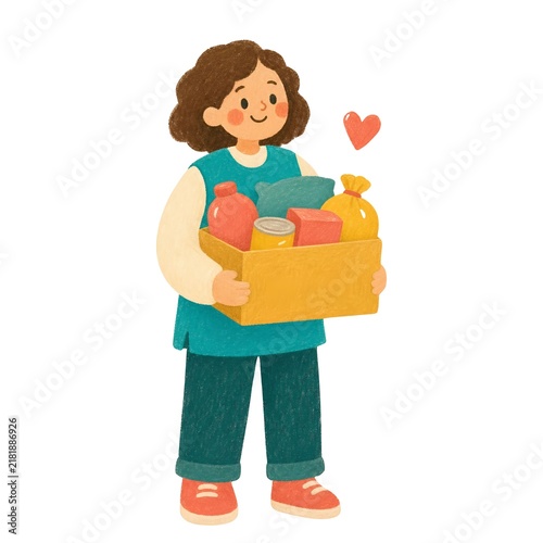girl with a gift box