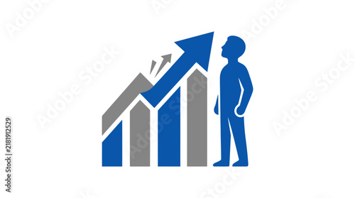 Business Growth Progress Concept Vector Illustration