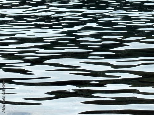 Abstract water reflection texture with soft ripples and high contrast highlights