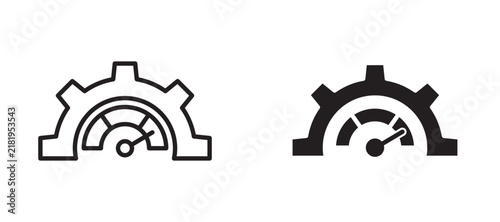 Potential icon flat outline in black