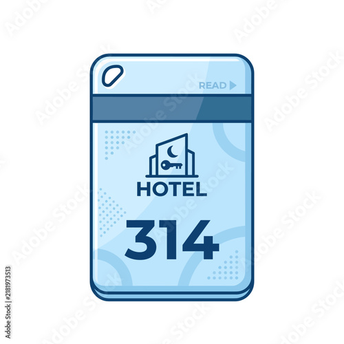 Hotel Room Key Card with Room Number 314.