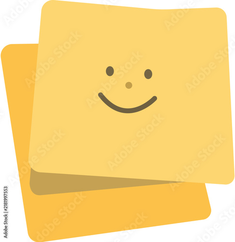 smiley face on a white paper