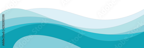 Abstract Water wave vector illustration design background. Wavy Background for summer